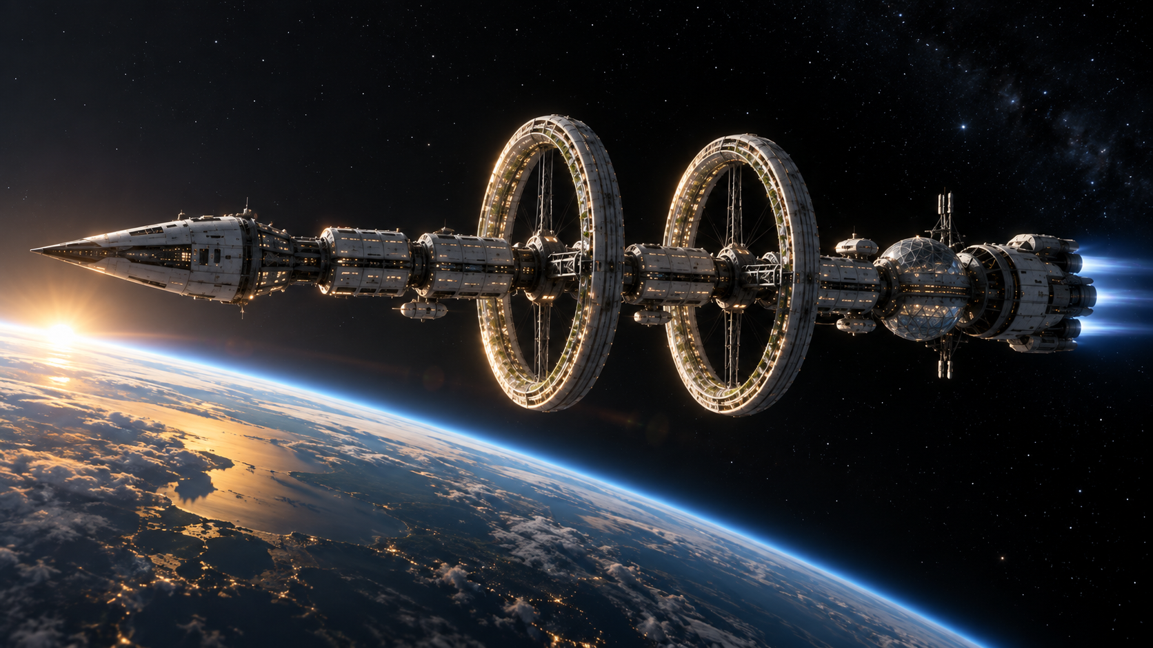 New Dawn above Earth
